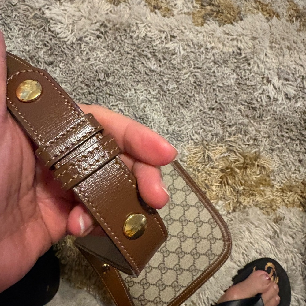 Gucci Brown and Cream Crossbody Bag - Picture 5 of 11